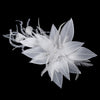 * Large Bridal Wedding Feather Bridal Wedding Hair Comb Headpiece 1538 White or Ivory