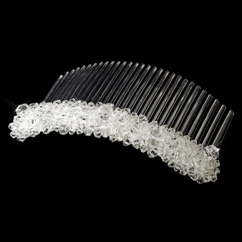 * Swarovski Crystal Bridal Wedding Hair Comb 3618 (White or Ivory)