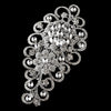 Antique Silver Clear Rhinestone Bridal Wedding Tiara Bridal Wedding Hair Comb 404
