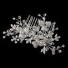 Crystal & Rhinestone Flower Vine Bridal Wedding Hair Comb 4464