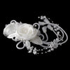 * Fabric Bridal Wedding Flower Bridal Wedding Hair Comb with Swag Dangle 5917