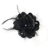 Black Feather Fascinator Bridal Wedding or Special Occasion Headpiece Bridal Wedding Hair Comb 7024