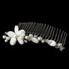 * Pearl & Shell Bridal Wedding Hair Comb 8144
