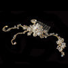 * Bridal Wedding Hair Comb 8149 Gold