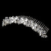 Silver Swarovski Butterfly Bridal Wedding Hair Comb 8256