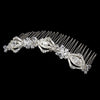 * Magnificent Silver Bridal Wedding Hair Comb w/ Rhinestones & Swarovski Crystals 8272