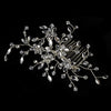 Elegant Rhinestone & Swarovski Crystal Floral Spray Bridal Wedding Hair Comb 8323