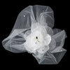 * Elegant Ivory Flower Bridal Wedding Veiling Bridal Wedding Hair Comb with Rhinestone & Pearl Attributes 8389