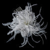 Delicate Feather Flower Bridal Wedding Hair Accessory Bridal Wedding Hair Comb 8391 Ivory or White
