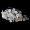 Chic Ivory Rum Rose Bridal Wedding Hair Comb 8418