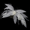 * Feather Fascinator Bridal Wedding Hair Comb 8840