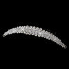 Striking Silver Clear Rhinestone & Swarovski Crystal Bridal Wedding Hair Comb 900
