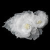 Sheer Flower Bridal Wedding Headpiece Bridal Wedding Hair Comb 9956