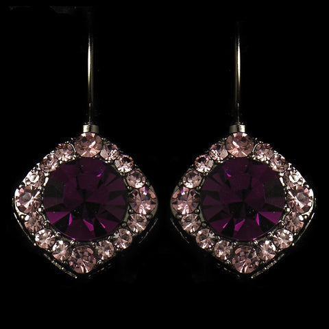 Earring 1003 Silver Amethyst