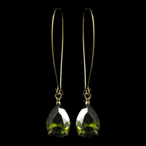 Earring 1030 Gold Green