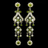 Gold Green Earring Set 1033