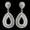 Silver Clear Earring Set 1056