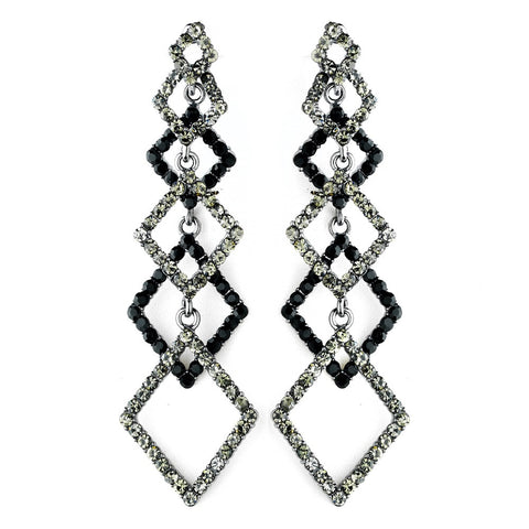 Smoked Black Earring Set 1057