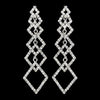 Silver Clear Earring Set 1057