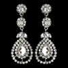 Silver Clear Earring Set 1328