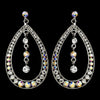 Silver Clear AB Earring Set 1331