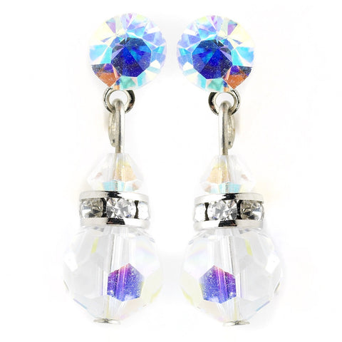AB Swarovski Crystal Bridal Wedding Earrings E 200
