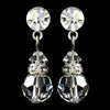 Clear Swarovski Crystal Bridal Wedding Earrings E 200