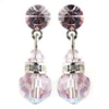 Light Amethyst Swarovski Crystal Bridal Wedding Earrings E 200