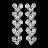 Silver Follow Me Cubic Zirconia Bridal Wedding Earrings E 2024
