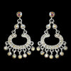 Silver AB Rhinestone Bridal Wedding Earrings E 20377