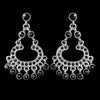 Earring 20377 Silver Black