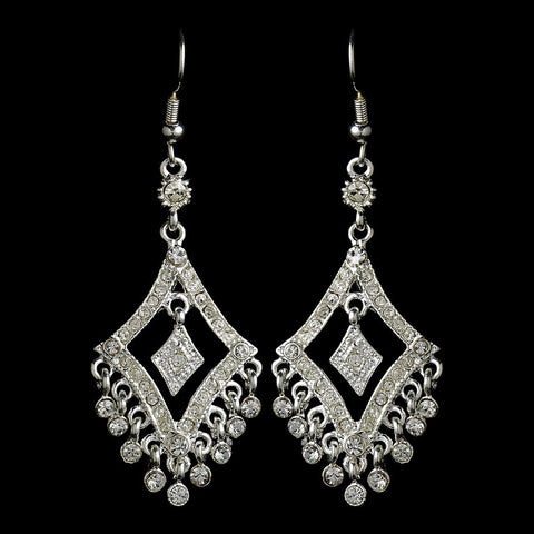 Earring 20381 Silver Clear
