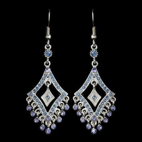 Earring 20381 Silver Light Blue
