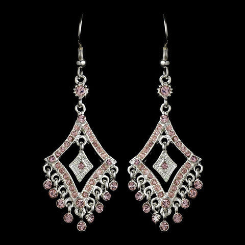 Earring 20381 Silver Pink