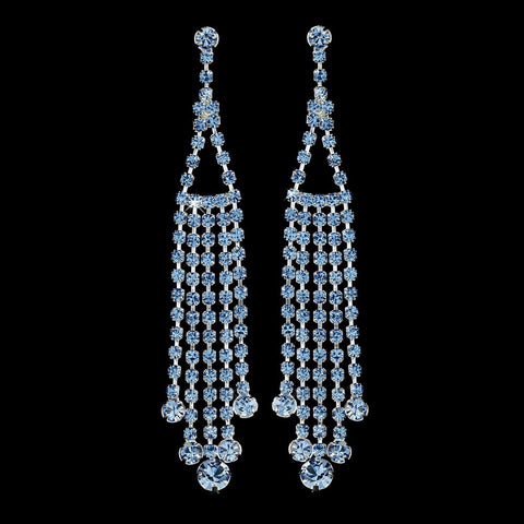 * Perfect Charming Light Blue Dangling Rows Earring 20426