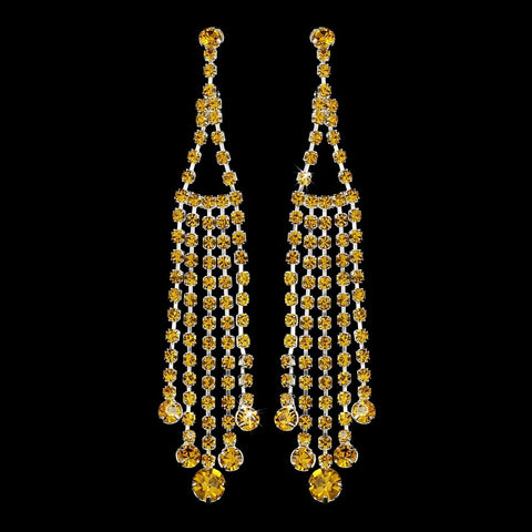 * Perfect Charming Orange Dangling Rows Earring 20426