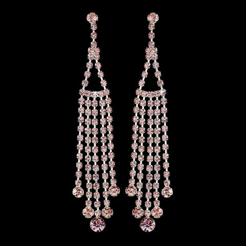 * Perfect Charming Pink Dangling Rows Earring 20426