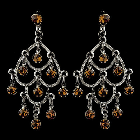 * Earring 20476 Silver Brown