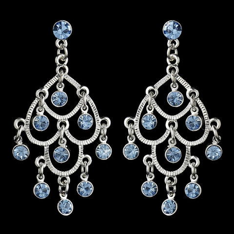Silver Light Blue Earring 20476