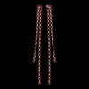 Earring 20543 Silver Red