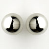 Silver Tiffany Inspired Ball Bridal Wedding Earrings 2059