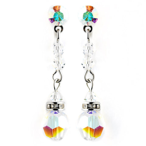 AB Crystal Bridal Wedding Earrings E 236