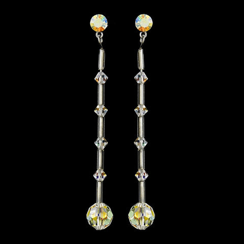 * AB Swarovski Crystal Bridal Wedding Earrings E 237