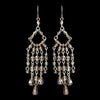 * Pink Swarovski Crystal Bridal Wedding Earrings E 240