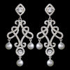 Silver or Antique Silver Chandelier Earring E 25136