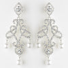 Silver or Antique Silver Chandelier Earring E 25136