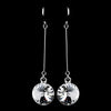 Elegant Silver Clear Crystal Drop Bridal Wedding Earrings 25729