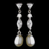 Silver Pearl Earring Set 2582