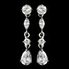 Crystal Cubic Zirconia Bridal Wedding Earrings E 2656