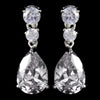 Elegant Cubic Zirconia Wedding or Special Occasion Bridal Wedding Earrings E 2845